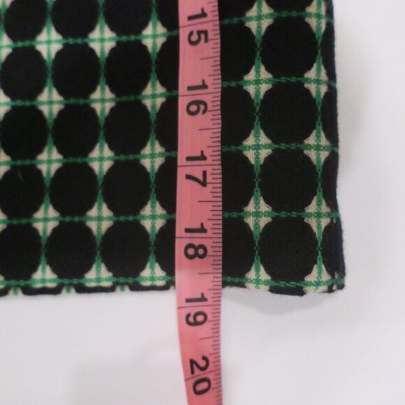 HOBBS LONDON WOOL MINI SKIRT PRINT GREEN BLACK 10 preppy office classic holiday - Picture 9 of 9